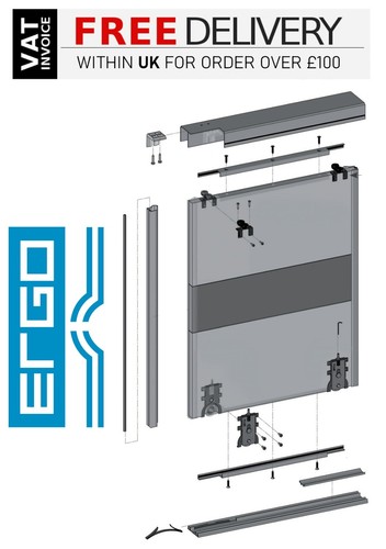 Wardrobe sliding door track - door,